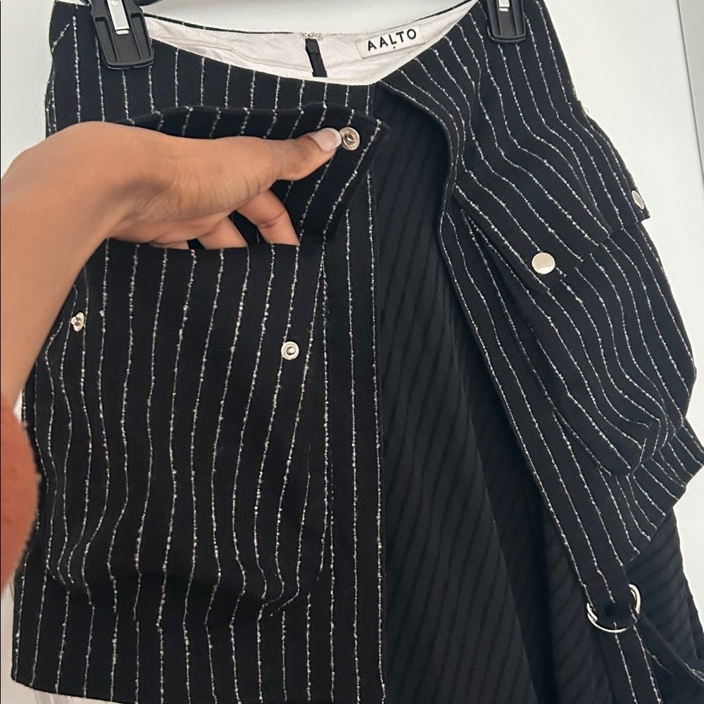 AALTO Striped Mini Length Skirt - Picture 8 of 9